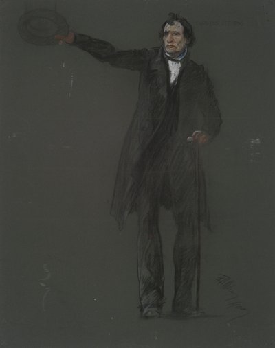 Studio per la figura di Thaddeus Stevens da Edwin Austin Abbey