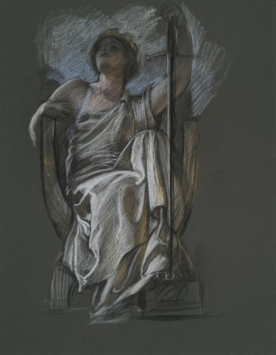 Studio per la figura di Il Genio della Pennsylvania da Edwin Austin Abbey