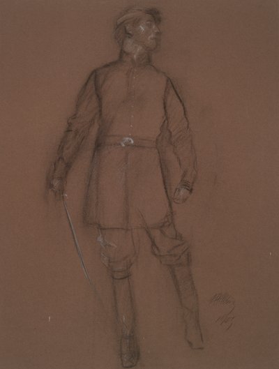 Studio per la figura di un generale della guerra civile da Edwin Austin Abbey