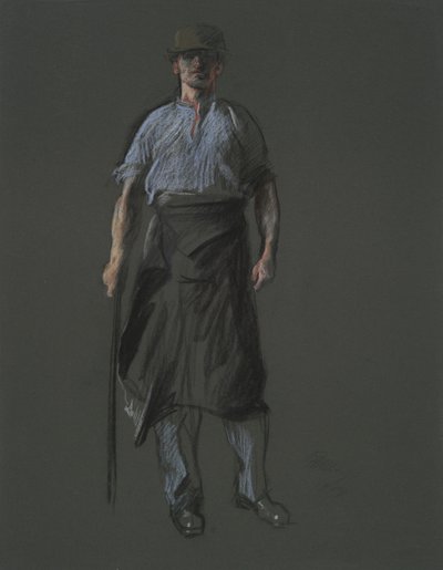 Studio per la figura di un Lavoratore da Edwin Austin Abbey