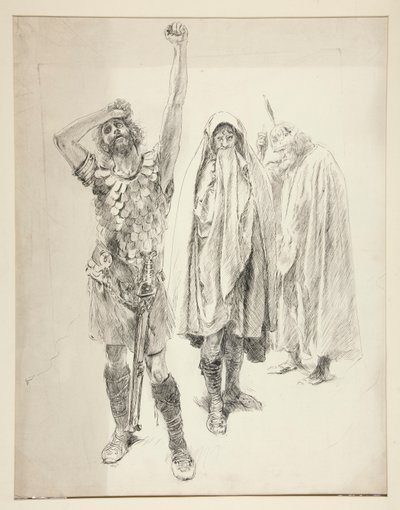 Studio per opera teatrale di Shakespeare non identificata da Edwin Austin Abbey