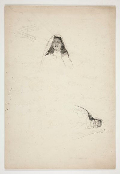 Studio di due teste, Jaquenetta, da Love da Edwin Austin Abbey