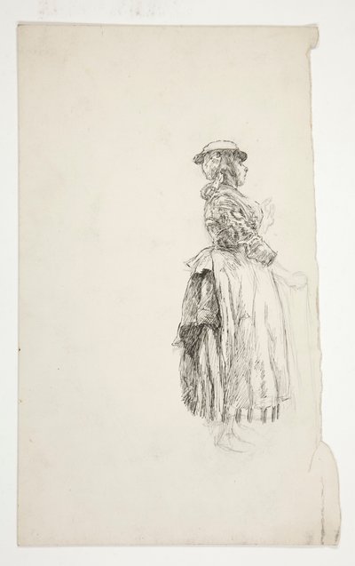 Studio di una contadina da Edwin Austin Abbey