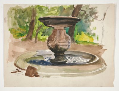 Studio di una fontana da Edwin Austin Abbey