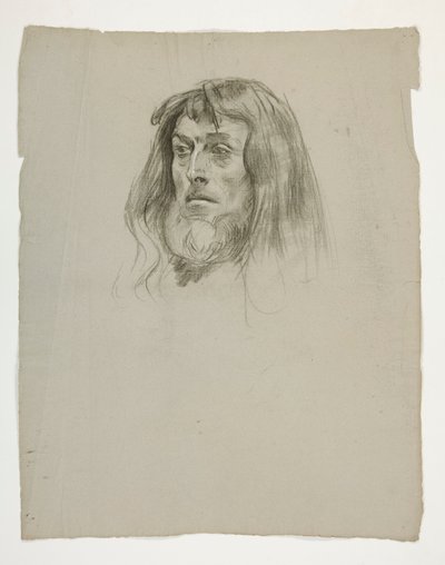 Studio di una testa per Re Artù da Edwin Austin Abbey