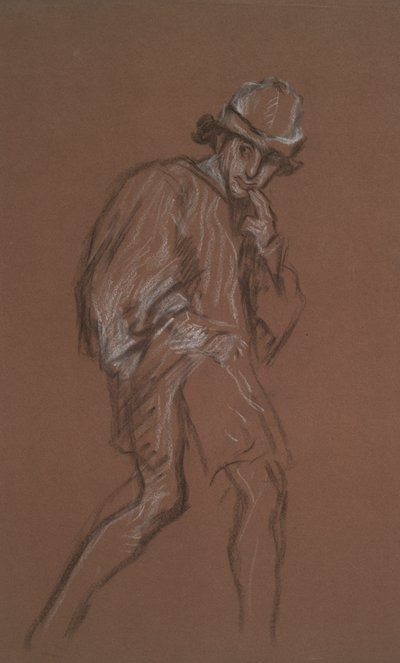 Studio di un uomo che cammina da Edwin Austin Abbey