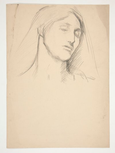 Studio di una donna da Edwin Austin Abbey