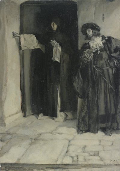 Il Duca e Fra Tommaso (da Misura per Misura, Atto I, Scena iii) da Edwin Austin Abbey