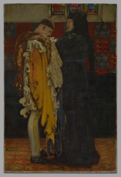 Il Re al Principe di Galles da Edwin Austin Abbey