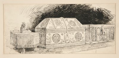 I tre scrigni, da Il mercante di Venezia da Edwin Austin Abbey