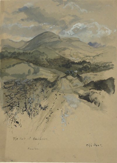 La Valle di Ambleside, Wansfell da Edwin Austin Abbey