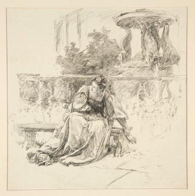 La lettera strappata, da Atto I, Scena ii, Due Gentiluomini di Verona da Edwin Austin Abbey