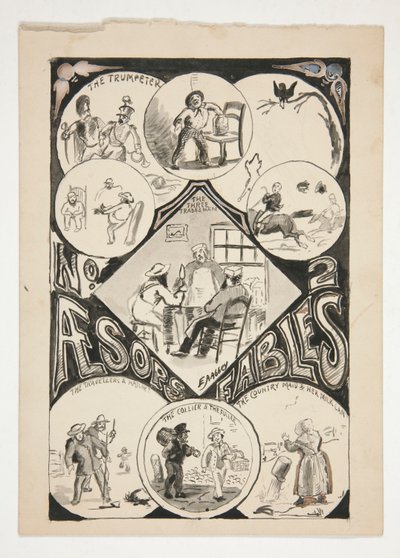 Pagina del titolo per Esopo da Edwin Austin Abbey
