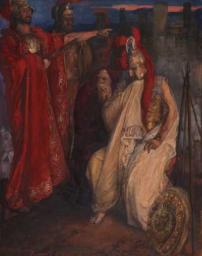 Troilo e Cressida: Davanti ad Agamennone da Edwin Austin Abbey