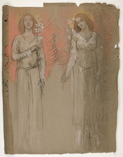 Due angeli da Edwin Austin Abbey