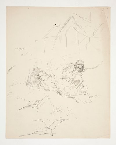 Illustrazione non identificata da Edwin Austin Abbey