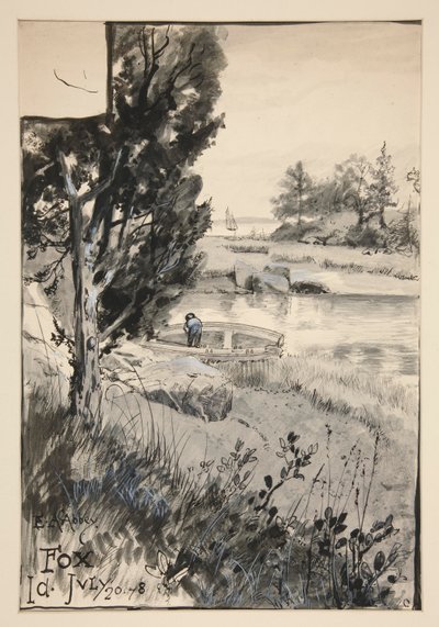 Illustrazione non identificata da Edwin Austin Abbey