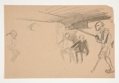 Illustrazione non Identificata per Oliver Goldsmith da Edwin Austin Abbey