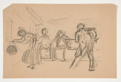 Illustrazione non identificata per Oliver Goldsmith da Edwin Austin Abbey