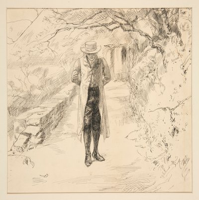 Wordsworth cammina nei boschi: La serie dei laghi inglesi e degli uomini, da Harper da Edwin Austin Abbey