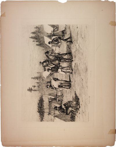 Giornali nel campo, 1876 da Edwin Austin Forbes