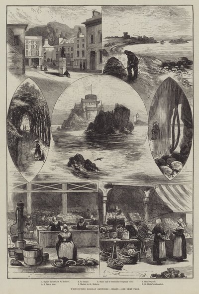Schizzi delle vacanze di Pentecoste, Jersey da Edwin Buckman