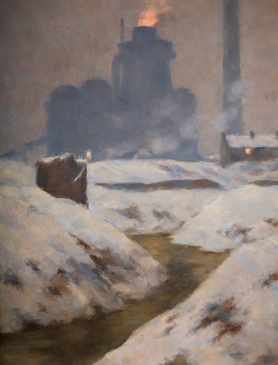 Fornace e neve, paesaggio da Edwin Butler Bayliss