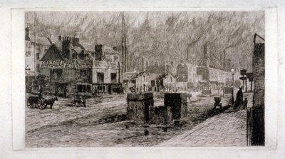 Vine Tavern, Mile End Road, Stepney, Londra, 1871 da Edwin Edwards