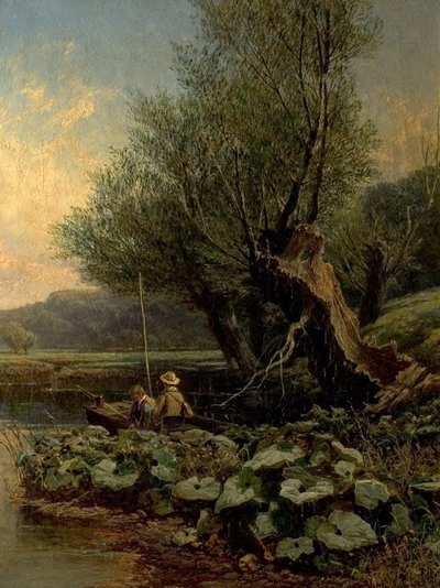 Giovani pescatori, 1868 da Edwin Ellis