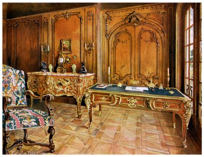Sala pannellata francese, Wallace Collection, Londra, 1911-1912 da Edwin Foley