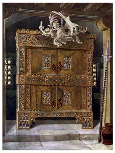 Armadio tardo gotico, 1910 da Edwin Foley