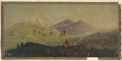 Attacco a Little Round Top tenuto dal 5° Corpo comandato dal Generale Sykes da Edwin Forbes