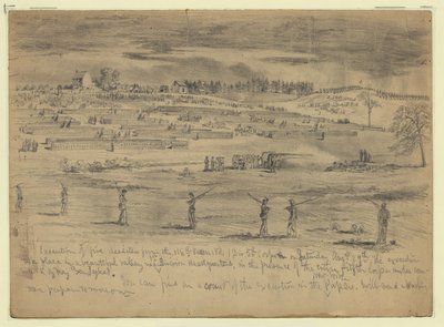 Esecuzione di cinque disertori del 118º Volontari della Pennsylvania, 1ª Divisione, 5º Corpo, davanti all