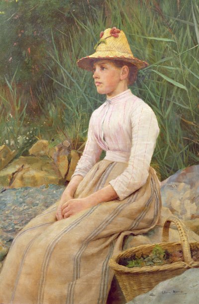 Signora seduta da Edwin Harris