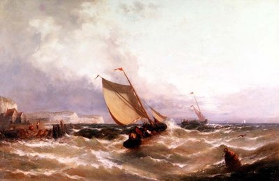 Barche da Pesca al Largo di una Costa da Edwin Hayes