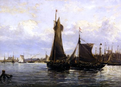 Porto di Gorlston, 1878 da Edwin Hayes