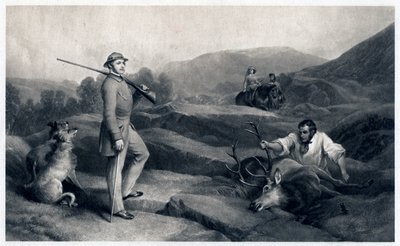 Il principe Alberto a caccia di cervi, metà del XIX secolo da Edwin Landseer
