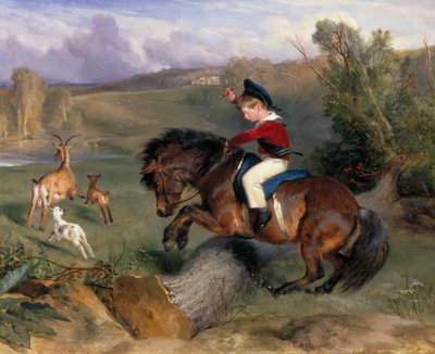 Il primo salto: Lord Alexander Russell sul suo pony 