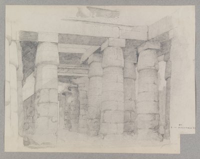 Tempio di Khonsu a Karnak, 1887 da Edwin Howland Blashfield