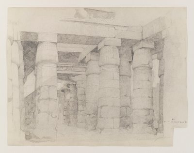 Tempio di Khonsu a Karnak, 1887 da Edwin Howland Blashfield