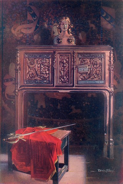 Credenza in quercia scolpita--Luigi XII da Edwin John Foley