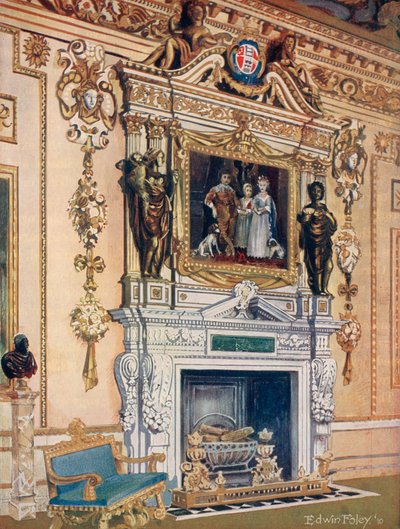Camino nella Sala del Doppio Cubo, Wilton House da Edwin John Foley