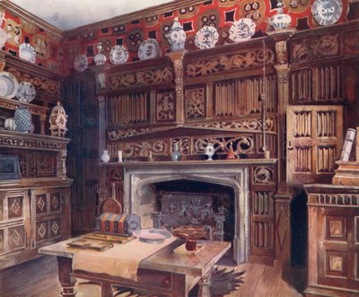 Lo studio pannellato a Groombridge Place da Edwin John Foley