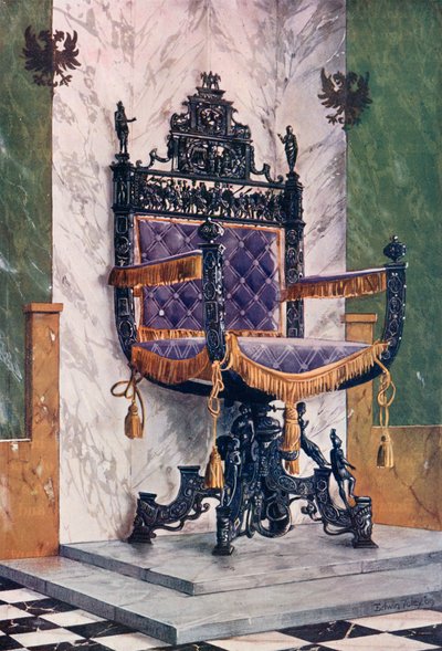 Sedia in Acciaio Forgiato da Edwin John Foley