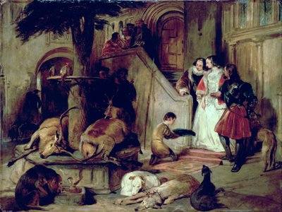 Un cortile nei tempi antichi da Edwin Landseer
