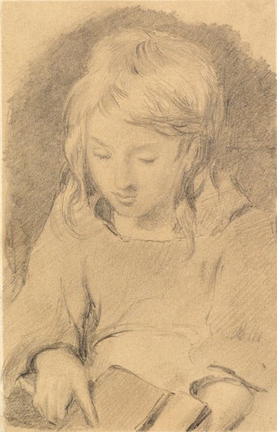 Una giovane che carda la lana da Edwin Landseer