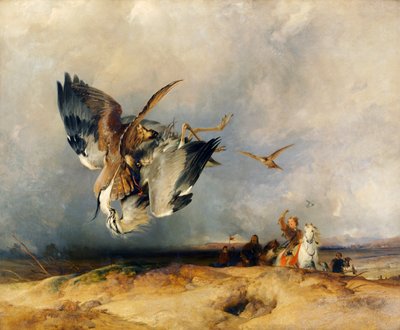 Falconeria nei tempi antichi, c.1831 da Edwin Landseer