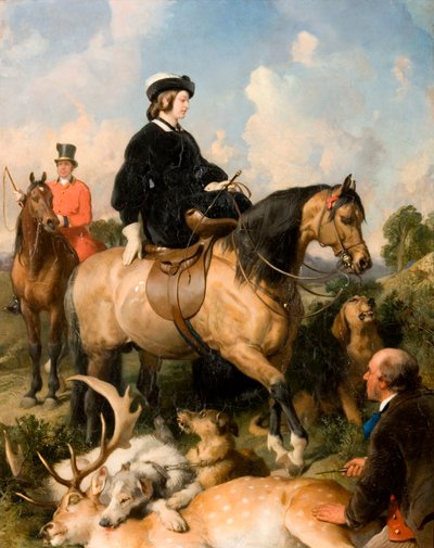 La regina Vittoria nel Windsor Home Park, 1865 da Edwin Landseer