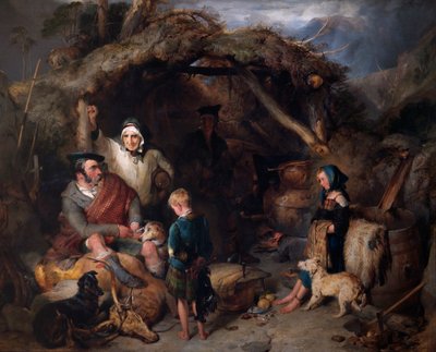 La Distilleria Illegale delle Highland da Edwin Landseer