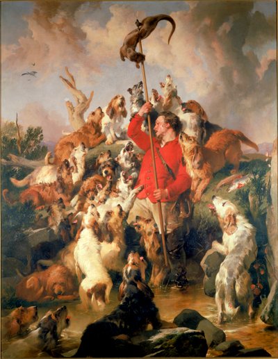 La lontra trafitta, i cani da lontra del conte di Aberdeen da Edwin Landseer